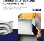 100-Pack Insulated Silver Thermal Bubble Mailers 6.5 x 11 - Waterproof Metallic Foil Self-Sealing Padded Envelopes for Cold Shipping, Perishables, Food, Cosmetics, Pharmaceuticals