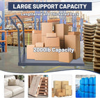 Platform Truck Industrial Flatbed Cart with Wheels, 36"x24" Moving Cart 2000lb Capacity Hand Tuck for Garages, Warehouse