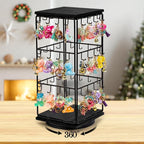 360 Rotating Earring Display Stands for Selling, Earring Rack Display Holder Stand, Jewelry Display for Selling Earring Cards, Necklaces, Rings, Bracelets, Hair Accessories (2 Pack)