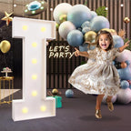 imprsv Marquee Light Up Letters, 3FT Marquee Letters for Birthday Baby Shower Wedding Decorations Light Up Letters for Engagement Party Decor, Large Marquee Letters for Party Decorations, Letter I