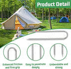 Rebar-Stakes-12-Inch, Ground Stakes Heavy Duty U-Hook Galvanized Anti-Rust Tent Stakes Heavy Duty Ground Anchors for Garden Dog Fence Chicken Coop Christmas Decorations Deer Fence 16pcs
