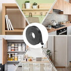 uxcell Black Edge Banding Tape, 7/8 Inch x 50ft Pre-Glued Flexible Veneer Edge Edging Strips Wood Tape for Cabinet Repair and Furniture Restoration