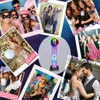 Portable Photo Booth for iPad, Metal Shell Selfie Station photobooth Machine,RGB Ring Light,Custom Logo,Remote Control,for Parties,Wedding,Exhibition