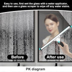 2Pack 14-Inch Multifunctional Rust Proof Window Cleaning Kit. Squeegee for Shower Glass Doors, Bathroom Doors, Mirrors and Windows