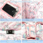 Pink Shopping Cart Cover for Baby 2-in-1 High Chair Cover with Safety Harness Multifunctional Unicorn Pattern Cart Covers for Babies Soft Padded Grocery Cart Cover for Baby Boy Girl