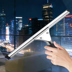 14-inch Squeegee for Shower Glass & Window Cleaning, Professional Stainless Steel Squeegee with Durable Handle for Streak-Free Glass, Mirror, Tile & All Smooth Surfaces