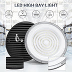 6 Pack 150W UFO Led High Bay Light,120VAC,21050LM 5000K Daylight Area Lighting,IP66 Waterproof 650W MH/HPS with Plug Commercial Bay Lighting for Warehouse/Shop/Workshop/Barn/Gym/Factory