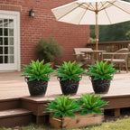 Artificial Agave Faux Agave Fake Greenery 18In Outdoor Artificial Plant Fake Plant for Indoor Home Decoration Plastic Plant Outdoor Decoration Front Porch Decor Simulation Tree 2Pack(Green)