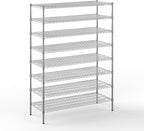 21" Deep x 54" Wide x 74" Height Wire Shelving Kit | 8-Tier | NSF Commercial Storage Rack Unit