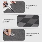 20" X 20" Carpet Tiles, Carpet Squares, 24 Tiles/64.5 Sq.Ft per Box, Floor Carpet Tiles for Home Office Industry, Grey