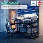 JWX DDB Gaming Pegboard Standing Shelf Units, Modular Pegboard and Shelf System with 15 Pieces Organizer Tool Holders
