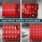 Metal Lockers - 66" Height Steel Lockers for Employees with 5 Door Storage Locker with Card Slot for Employees Gym School Home Office Garage - Assembly Required