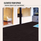 Playsafer Herringbone Rubber Interlocking Tiles | 16 X 16 | Easy Install for Indoor and Outdoor Use (Brown, 1 Tile)