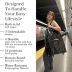 Reusable Grocery Bag On Wheels,Rolling Tote, Shopping Trolley, Rolling Duffle bag,Collapsible Grocery Bag Tote