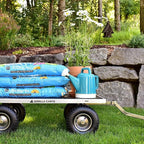 Gorilla Carts Steel Utility Cart, 7 Cu Ft Bed, 1000 lb Load Capacity, Gray – Towable Heavy-Duty Outdoor Hauling Wagon with Removable Side Panels for Yard, Lawn, Garden or Landscaping
