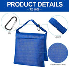 Jerify 12 Packs Photography Weight Bags Photo Studio Filled Weight Bag Empty Heavy Sandbag Set for Photography Tripod Stand Light Stand Sports Outdoor Photo Video Studio Boom Brackets (Blue)