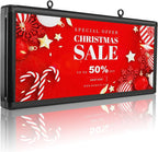 P6 Outdoor Full Color 40 x 18 inches Led Sign WIFI And USB Programmable Led Display With High Resolution Scrolling Texts, Colorful images and videos LED Advertising Screen Digital Board For Shop