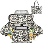Shopping Cart Cover for Baby Girl Boy 2-in-1 High Chair Water Resistant High Chair Cover Blue Sailboat Gender Neutral Cart Cover for Babies Padded Grocery Cart Cover for Baby