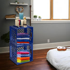 Juggernaut Storage 2 Pack Crates for Office Storage and Classroom Organization, 16 Quart, Blue
