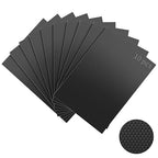 Aobrill Rubber Grip Tape, 10 Pcs Strong Adhesive Non-Slip Tape, Enhanced Cuttable, Heat Resistant, Customizable with Grip for Handles and Contact Surfaces (Black, 6In x 9In)