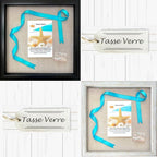 Tasse Verre 10x10 Rustic Display Shadow Box (2-Pack) Frame w/Linen Background and 16 Stick Pins - Ready to Hang Shadowbox Picture Frame - Box Display Baby Memorabilia Wedding