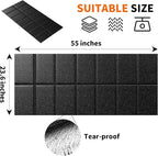 Walking Pad Mat for Carpet, Treamill Mat for Hardwood Floors, High Density, 1/4 Thickness, Folable, Floor Protection for Bike, Elliptical, Treadmill