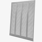 Repa Market Air Vent Cover 16x16 Inch (Outer Dimensions) Galvanized Steel Louvered Grill Cover with Mesh Screen/Wall or Ceiling Vent/HVAC Register for Indoor and Outdoor Ventilation