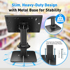 AboveTEK Anti Theft Desktop Kiosk Tablet Security Stand, Compatible with 10.2 and 10.5" Tablets Black