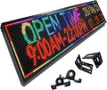 P10 LED Signs Programmable Outdoor 77"x14", IP65 Waterproof Scrolling LED Sign, Vibrant Colors Digital Led Signage Displays, Wifi + USB Control Open Signs for Business