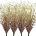 12Pcs Artificial Grass Plants, Faux Shrubs Wheat Grass, Artificial Tall Grass Fake Plants for Outdoor Decor,Artificial Greenery Stems Weed for Room Indoor Home Decor（Light Purple）