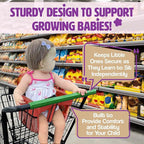 Shopping Cart Cover for Baby, High Chair Cover, Grocery Cart Cover, Cart Seat Cover for Baby, Shopping Cart Seat (Sun Rainbows)