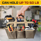 The Ryker Heavy Duty Tool Bags for Men/Women. 14 Inch Small Wide Mouth Mechanic/plumber/Contractor/Electrician Tool Bag Organizer 22Pockets Soft Portable Tools Bags Organizer Toolbag for plumbing