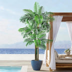 Large Artificial Palm Tree Big Faux Tropical Trees Indoor Outdoor Realistic Floor Plants Tall Fake Plant for Home Living Room Office Decor Porch Outside Patio arboles para Modern Farmhouse decoracion