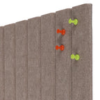 Large Felt Bulletin Board 23x47 Inch, 8pcs Peel and Stick Felt Wall Tiles Modern Push Pin Board for Wall Organization
