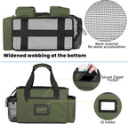 Wearable Cleaning Caddy Bag, Cleaning Organizer with Handles, Cleaning Supply Tote with Adjustable Shoulder Strap for Cleaners & Housekeeper (Green, 13.4'' x 7.3'' x 9.3'')