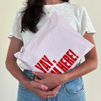 Poly Mailers 12x15 – 100 Pack – Cute Printed Recyclable Shipping Envelopes for Small Business Packaging, Self Sealing Mailing Bags – Yay I’m Here Pink/Red Design