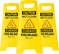 Simpli-Magic 79192 Wet Floor Caution Signs, Basic, Yellow, 3 Pack