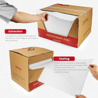 Oil Absorbent Pads Roll | 16"x20" Oil-Only Spill Mat 100-Pack | Industrial Spill Control for Oil & Fuel(24 Gal/Box) | Repels Water Absorbing Rolls