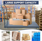 Heavy Duty Platform Truck, 60"x30" Flatbed Cart, 2000 lbs Capacity Steel Flat Dolly with Swivel Wheels, Industrial Utility Push Cart for Warehouse, Luggage, and Moving