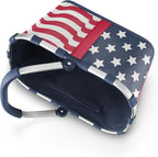reisenthel carrybag stars & stripes - Sturdy shopping basket with plenty of storage space and practical inner pocket - Elegant and water-repellent design