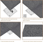16-Pack 20"x20" Carpet Tiles, Non-Adhesive Soft Padded Floor Squares with Seamless Look for Home, Office, Indoor & Outdoor Use (43 Sq Ft) (J6)