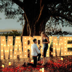 imprsv Marquee Light Up Letters, 4FT Mosaic Letters with Light for Baby Shower Graduation Party Decor, Large K for Engagement Wedding Party Decorations (Need to Assemble)