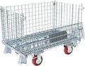 32"x20"x24" Heavy Duty Platform Truck with Cage, Foldable Flatbed Hand Truck Dolly with 4.7” Swivel Casters, 1500LBS Capacity Push Cart for Warehouse, Garage, Grocery, Laundry