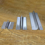 10 Pack 6" Length Aluminum Corridor Sign Holder, 1/8" Substrate, Corridor Mount, Minimalist Design for Versatile Signage