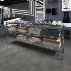 14" Deep x 72" Wide x 27" Height Wire Shelving Kit | 3-Tier | NSF Commercial Storage Rack Unit