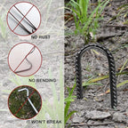 Eurmax USA Ground Anchors, Heavy Duty Ground Stakes, Trampoline Stakes, Tent Stakes Anchor Kit for High Wind, 12” Galvanized Steel Rebar Stakes, Metal Stakes, Trampoline Accessories,Pack of 8(Black)