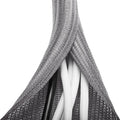 6.6ft - 1 inch Grey Cable Sleeve, Cable Organizer for Desk PC TV Computer, Wire Protector Cable Wrap Cover, Cord Management for Home Office