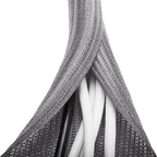 6.6ft - 1 inch Grey Cable Sleeve, Cable Organizer for Desk PC TV Computer, Wire Protector Cable Wrap Cover, Cord Management for Home Office