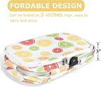 Tirrinia Large Insulated Picnic Basket, 34L Water Resistant & Leakproof Collapsible Portable Cooler Basket Set with Aluminium Handle for Travel, with a Free Foldable Grocery Bag, Yellow Lemon