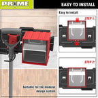 PR1ME 1 Pack Wall Mounted Storage Bins, Garage Hanging Storage Organizer Bins for Screws, Nuts, Bolts, Nails, and Small Hardware Parts